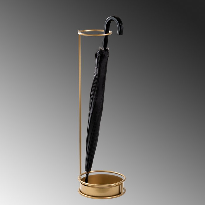 Aberto Design Paragüero de Metal Dorado